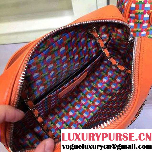 Chanel Rubber Camera Case With A Removable Raincoat Orange Cruise 2016 (2A143-010401 )