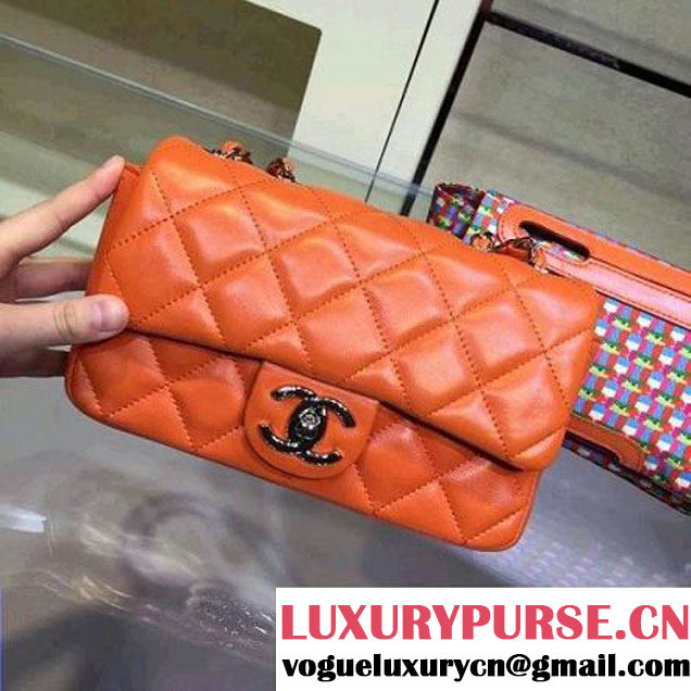 Chanel Rubber Flap Bag With A Removable Raincoat Orange Cruise 2016 (2A143-010402 )