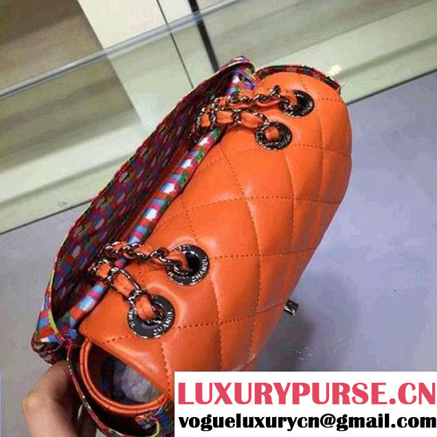 Chanel Rubber Flap Bag With A Removable Raincoat Orange Cruise 2016 (2A143-010402 )