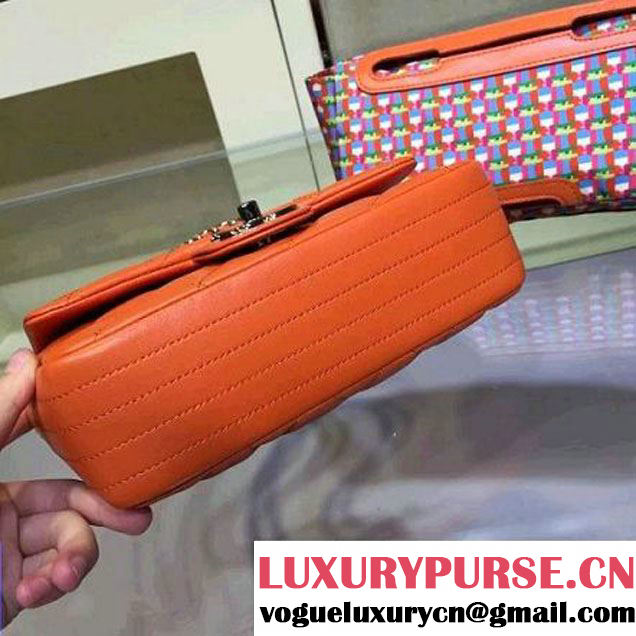 Chanel Rubber Flap Bag With A Removable Raincoat Orange Cruise 2016 (2A143-010402 )