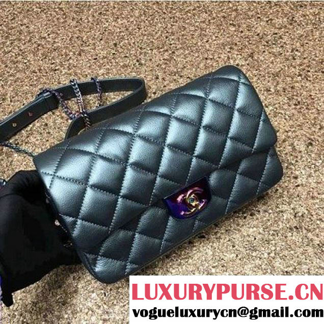 Chanel Iridescent Calfskin Flap Bag Adorned With A Waist Chain Kahki Cruise 2016 (MC-6011104 )