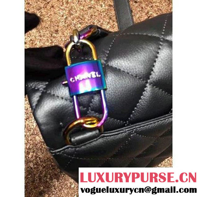 Chanel Iridescent Calfskin Flap Bag Adorned With A Waist Chain Kahki Cruise 2016 (MC-6011104 )