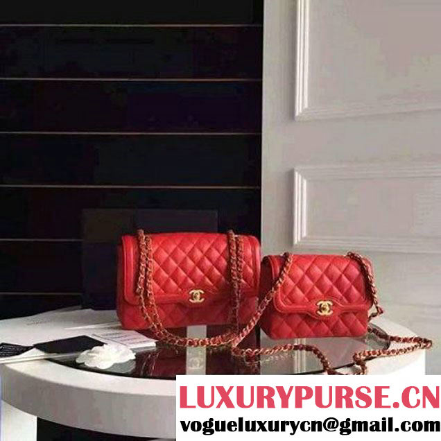 Chanel Medium Calfskin Flap Bag Red Cruise 2016 (FTH-6031412 )