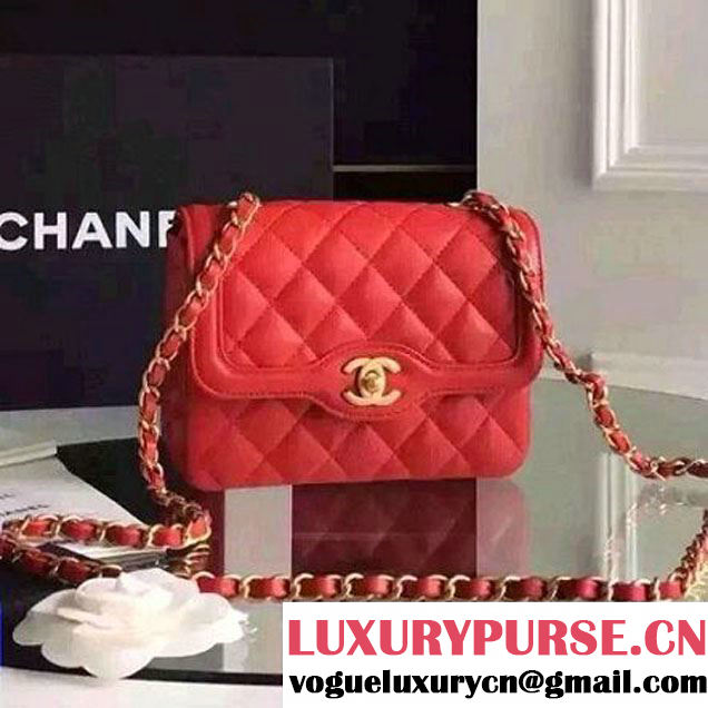 Chanel Small Calfskin Flap Bag Red Cruise 2016 (FTH-6031413 )