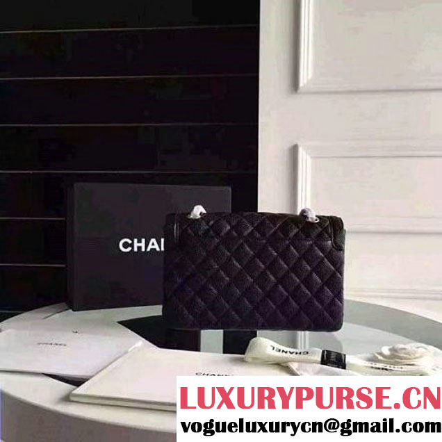 Chanel Medium Caviar Calfskin Flap Bag Black Cruise 2016 (FTH-6031414 )