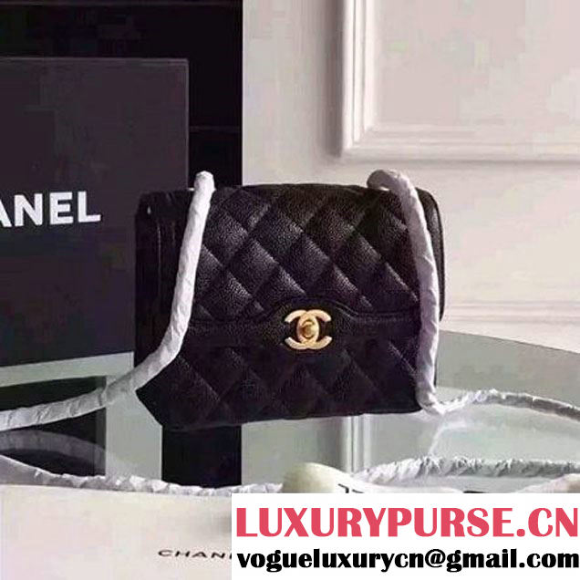 Chanel Small Carviar Calfskin Flap Bag Black Cruise 2016 (FTH-6031415 )