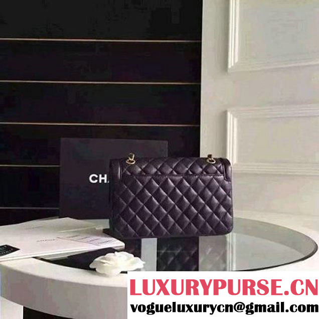 Chanel Medium Calfskin Flap Bag Deep Blue Cruise 2016 (FTH-6031416 )