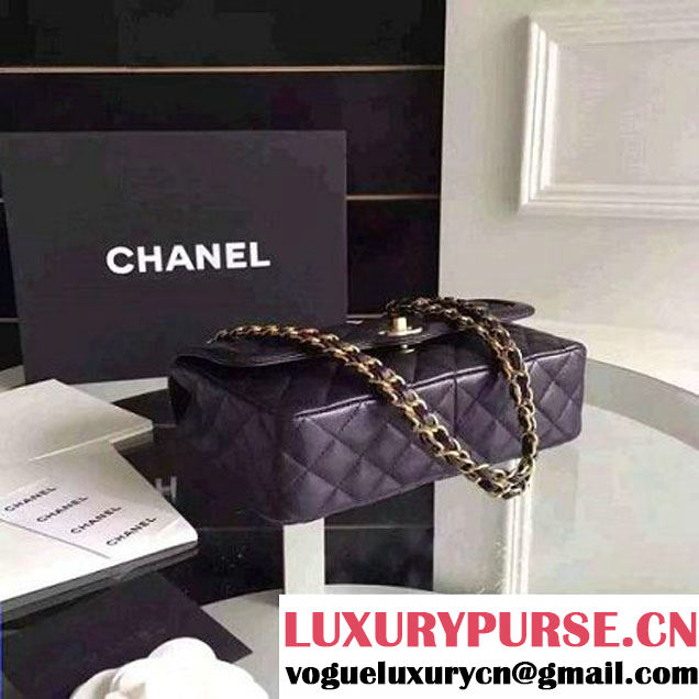 Chanel Medium Calfskin Flap Bag Deep Blue Cruise 2016 (FTH-6031416 )