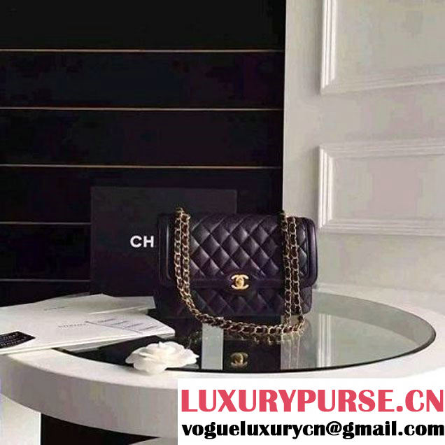 Chanel Medium Calfskin Flap Bag Deep Blue Cruise 2016 (FTH-6031416 )