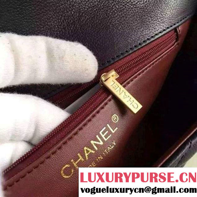 Chanel Medium Calfskin Flap Bag Deep Blue Cruise 2016 (FTH-6031416 )