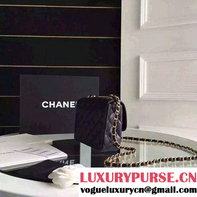Chanel Small Calfskin Flap Bag Deep Blue Cruise 2016 (FTH-6031417 )