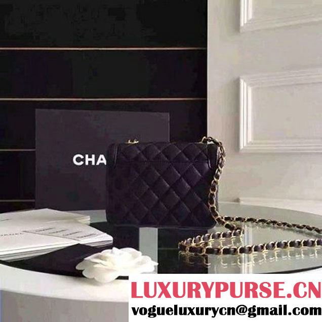 Chanel Small Calfskin Flap Bag Deep Blue Cruise 2016 (FTH-6031417 )