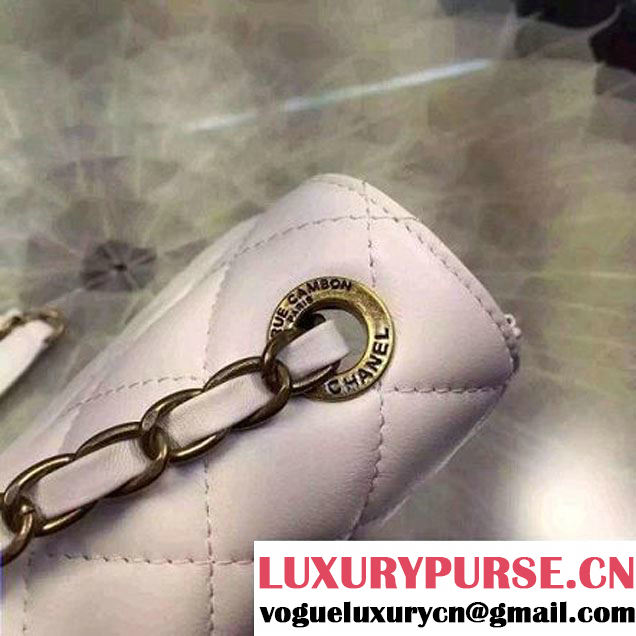 Chanel Small Sheepskin & Resin Flap Bag A93221 Off-White Pre-S/S 2016 (2A057-6042102 )