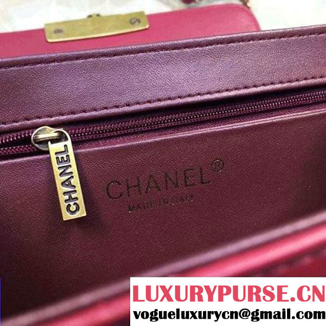 Chanel Small Sheepskin & Resin Flap Bag A93221 Red Pre-S/S 2016 (2A057-6042104 )