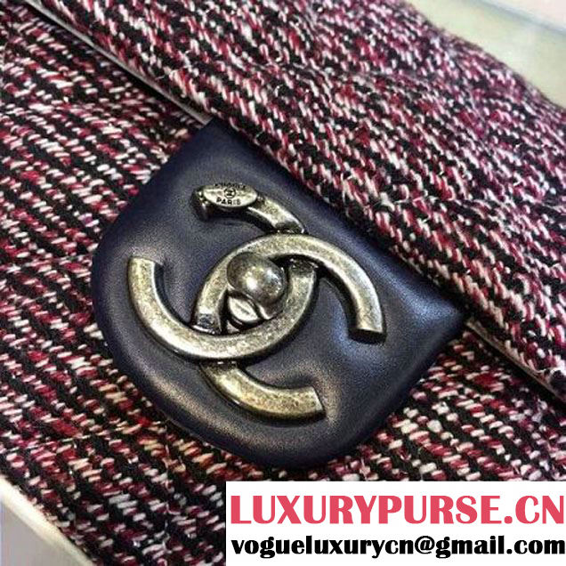 Chanel Tweed & Calfskin Medium Flap Bag 2016 (2A143-6042705 )