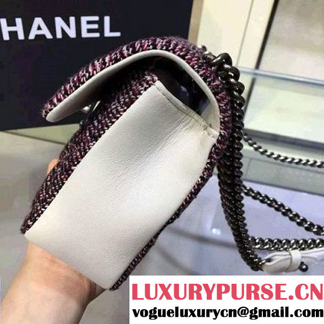 Chanel Tweed & Calfskin Medium Flap Bag 2016 (2A143-6042705 )