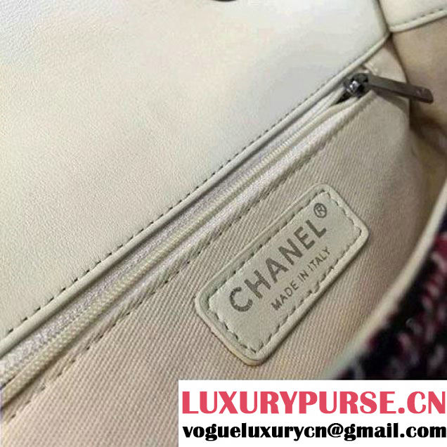 Chanel Tweed & Calfskin Medium Flap Bag 2016 (2A143-6042705 )