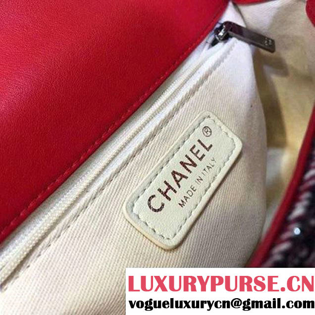 Chanel Tweed & Calfskin Small Flap Bag 2016 (2A143-6042706 )