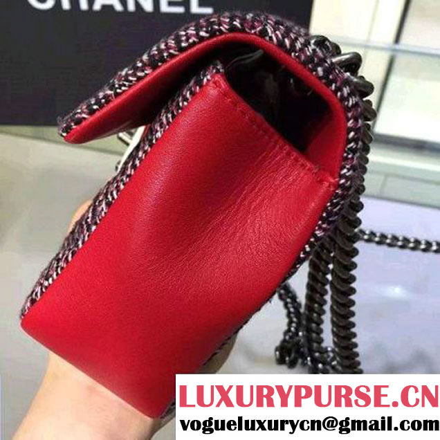 Chanel Tweed & Calfskin Small Flap Bag 2016 (2A143-6042706 )