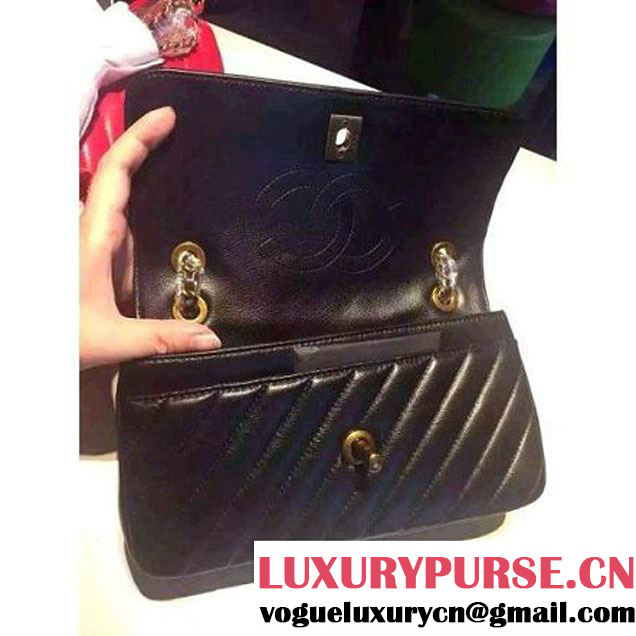 Chanel Small Lambskin Flap Bag A93229 Black Pre-S/S 2016 (2A057-6051321 )