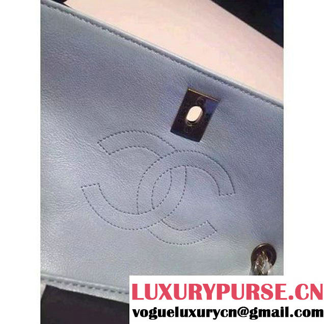 Chanel Small Lambskin Flap Bag A93229 Ciel Pre-S/S 2016 (2A057-6051322 )