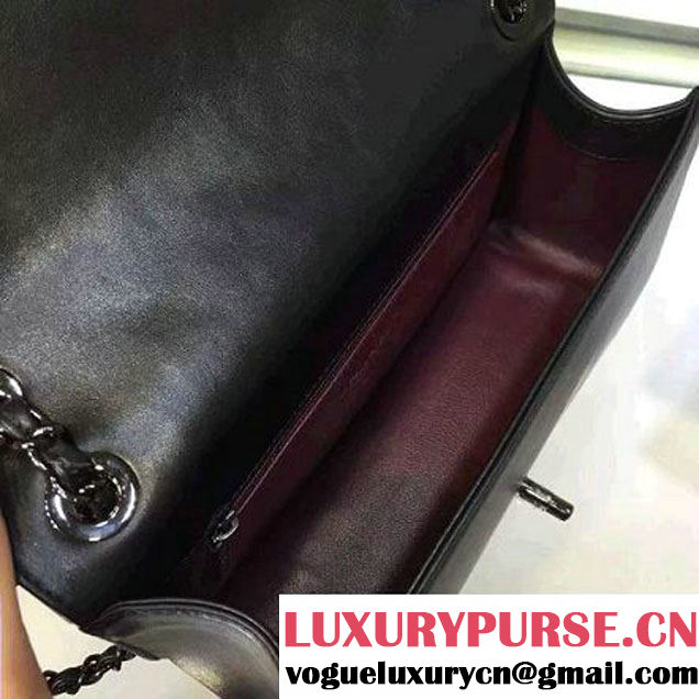 Chanel Medium Lambskin Diamond Quilting Flap Bag Black 2016 (2a143-6052736 )