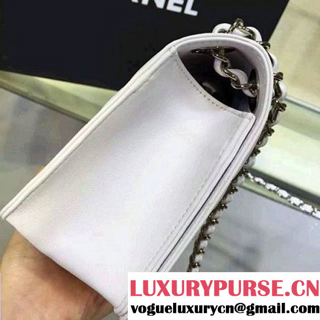 Chanel Medium Lambskin Diamond Quilting Flap Bag Off-White 2016 (2a143-6052737 )