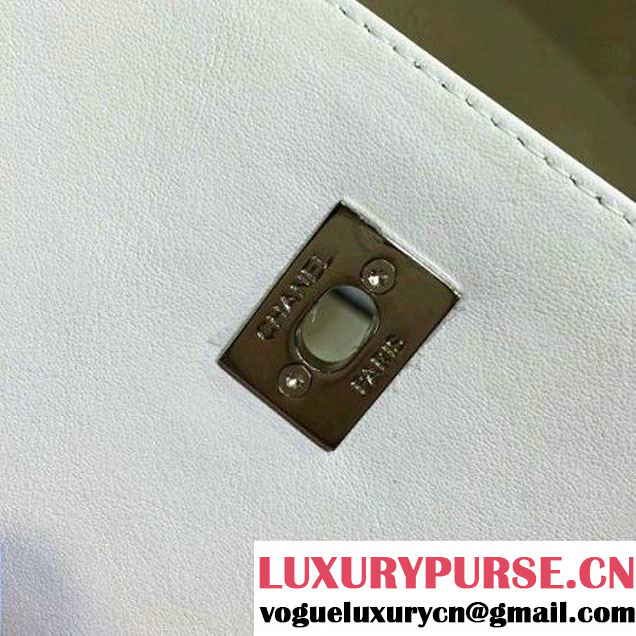 Chanel Medium Lambskin Diamond Quilting Flap Bag Off-White 2016 (2a143-6052737 )