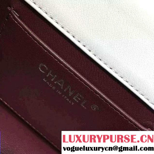 Chanel Small Lambskin Diamond Quilting Flap Bag Off-White 2016 (2a143-6052740 )