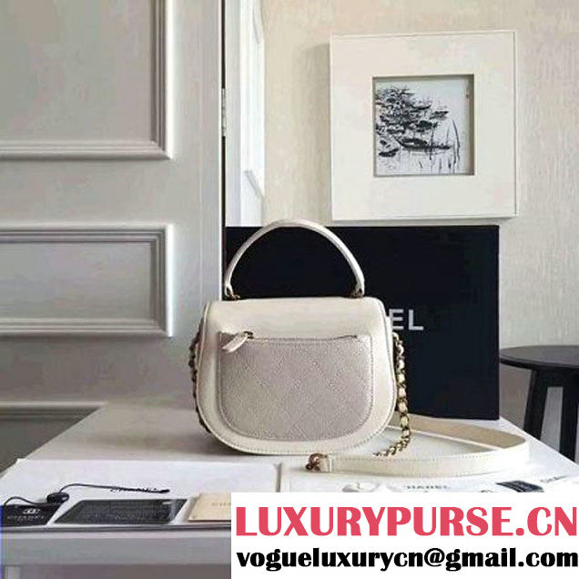 Chanel Coco Curve Flap Messenger Bag A93460 White Paris 2016 (KN-6070418 )