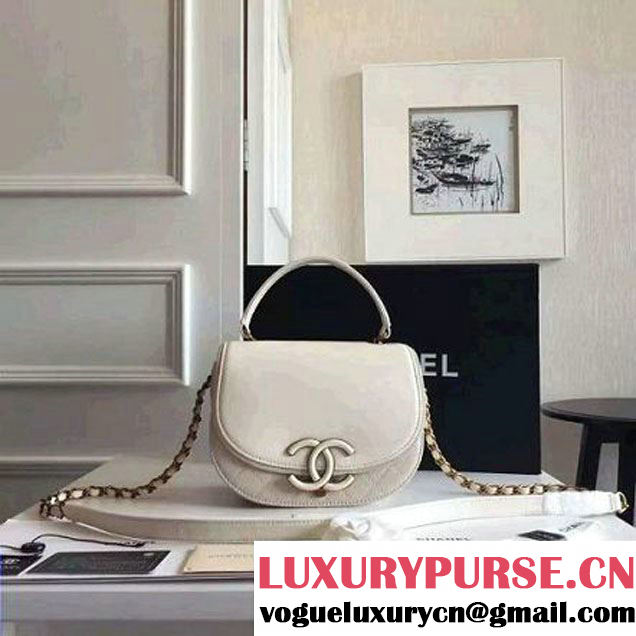 Chanel Coco Curve Flap Messenger Bag A93460 White Paris 2016 (KN-6070418 )
