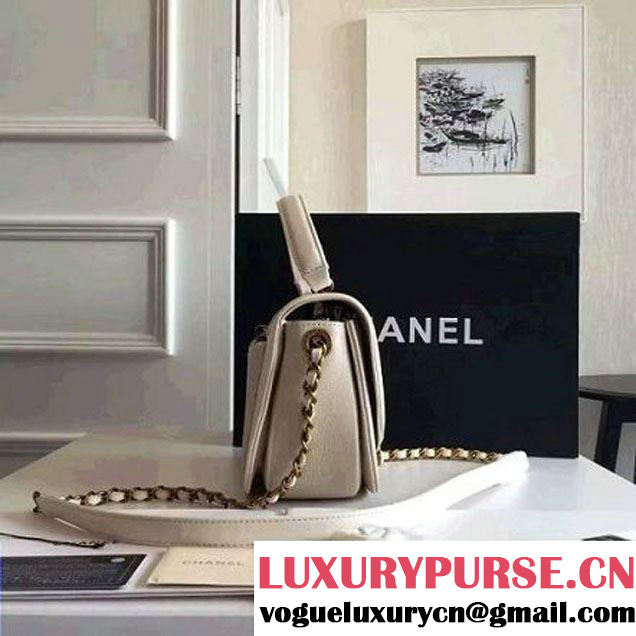 Chanel Coco Curve Flap Messenger Bag A93460 White Paris 2016 (KN-6070418 )