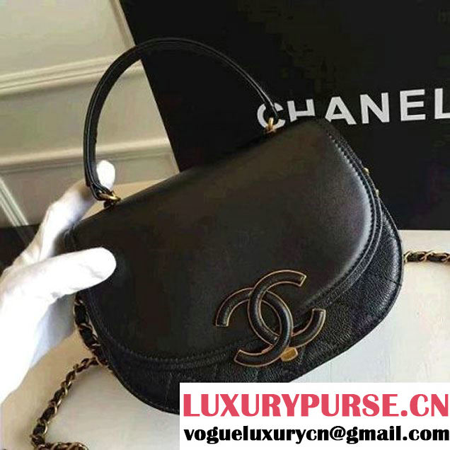 Chanel Coco Curve Flap Messenger Bag A93460 Black Paris 2016 (KN-6070419 )
