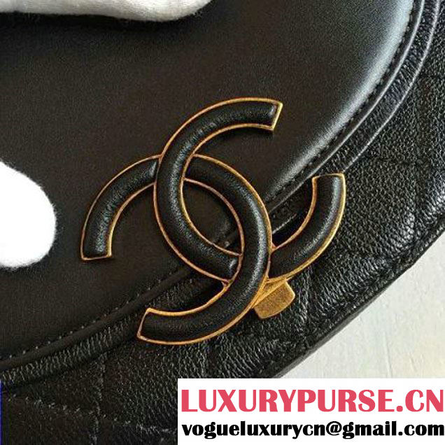 Chanel Coco Curve Flap Messenger Bag A93460 Black Paris 2016 (KN-6070419 )