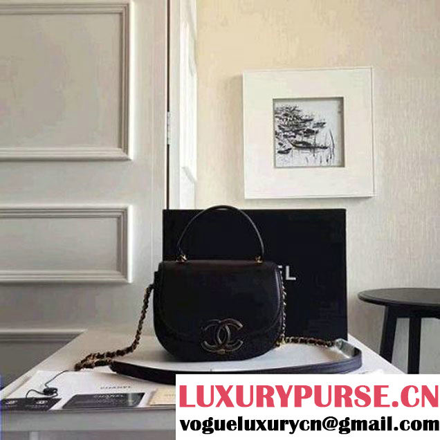 Chanel Coco Curve Flap Messenger Bag A93460 Black Paris 2016 (KN-6070419 )