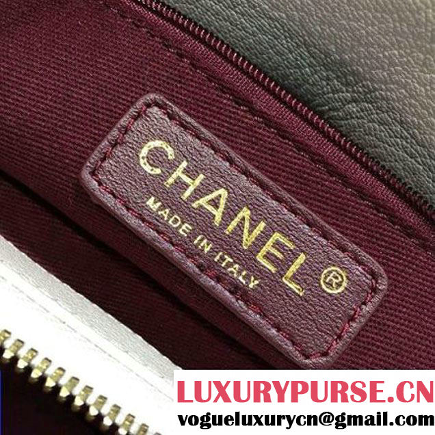 Chanel A93443 Sheepskin Large Trapezio Flap Bag With Handle White Paris 2016 (2A143-6062109 )