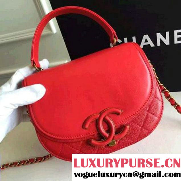 Chanel Coco Curve Flap Messenger Bag A93460 Red Paris 2016 (KN-6070420 )