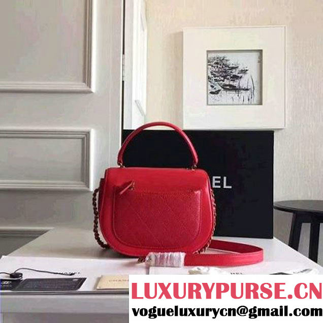 Chanel Coco Curve Flap Messenger Bag A93460 Red Paris 2016 (KN-6070420 )