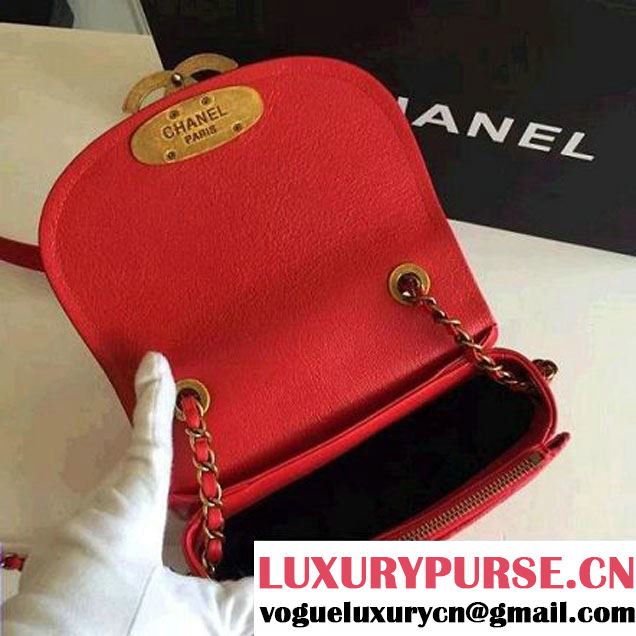 Chanel Coco Curve Flap Messenger Bag A93460 Red Paris 2016 (KN-6070420 )
