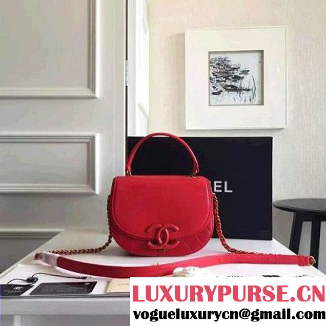 Chanel Coco Curve Flap Messenger Bag A93460 Red Paris 2016 (KN-6070420 )