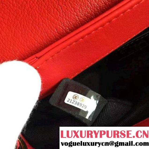 Chanel Coco Curve Flap Messenger Bag A93460 Red Paris 2016 (KN-6070420 )