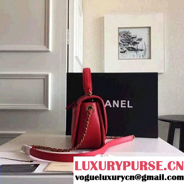 Chanel Coco Curve Flap Messenger Bag A93460 Red Paris 2016 (KN-6070420 )