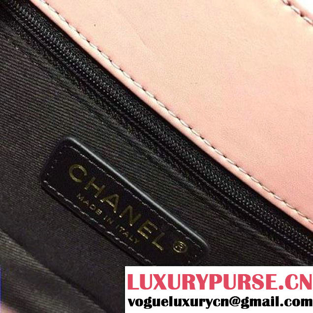 Chanel Coco Curve Flap Messenger Bag A93461 Pale Pink Paris 2016 (2A143-6070612 )