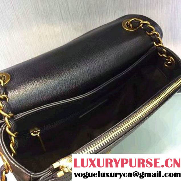 Chanel Coco Curve Flap Messenger Bag A93461 Black Paris 2016 (2A143-6070613 )