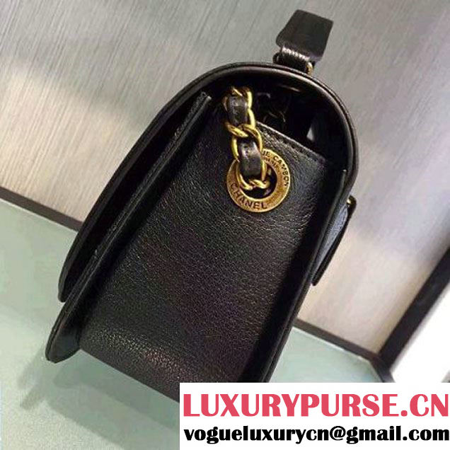 Chanel Coco Curve Flap Messenger Bag A93461 Black Paris 2016 (2A143-6070613 )