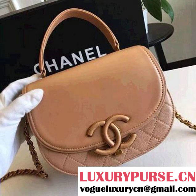 Chanel Coco Curve Flap Messenger Bag A93460 Beige Paris 2016 (KN-6070400 )