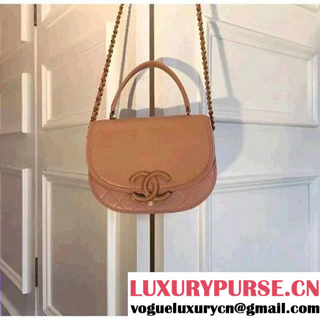 Chanel Coco Curve Flap Messenger Bag A93460 Beige Paris 2016 (KN-6070400 )