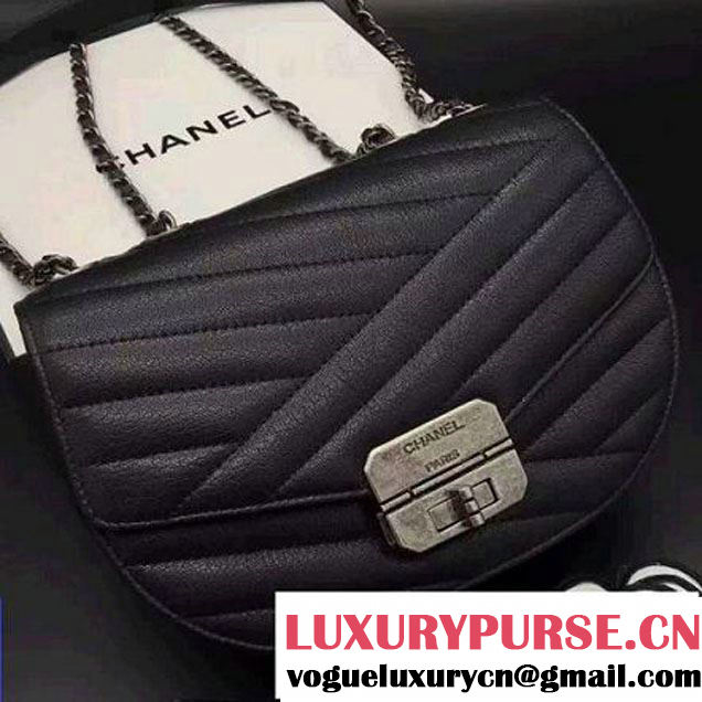 Chanel Goatskin Flap Bag A93430 Black F/W 2016 (2B038-6081018 )