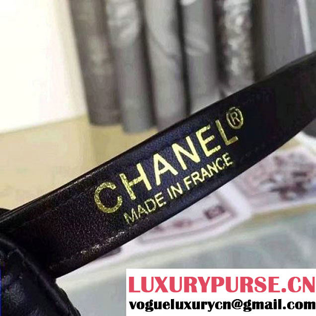 Chanel Calfskin Flap Waist Bag Black 2016 (YUN-6082435 )
