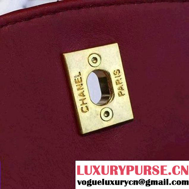 Chanel Calfskin Flap Waist Bag Red 2016 (YUN-6082436 )